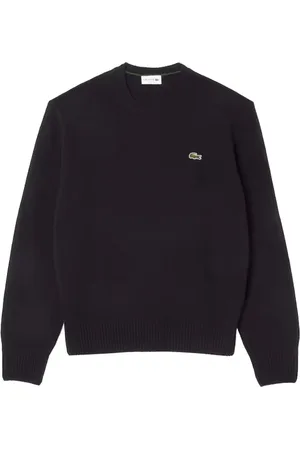 Lacoste Homme, Sweatshirts et sweats à capuche, Noir, Taille: XL Pull en Laine Col Rond