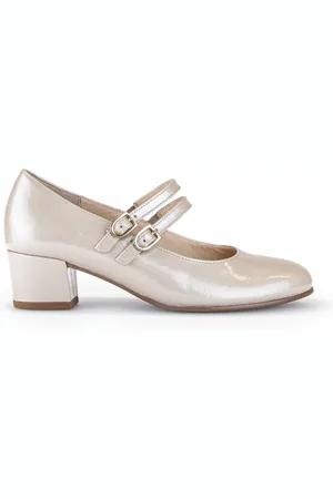 Gabor Femme, Chaussures, Jaune, Taille: 39 EU Escarpins Dorés en Cuir Verni