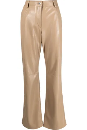 Msgm Femme, Pantalons, , Taille: 38 FR Pantalon Décontracté en Similicuir