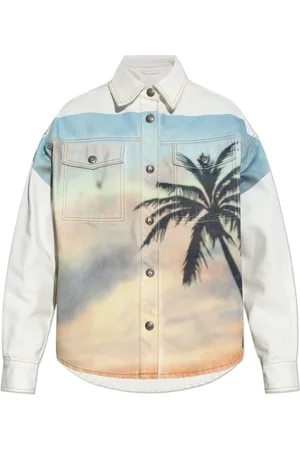 Palm Angels Femme, Vestes, Multicolore, Taille: 40 FR Veste Imprimée