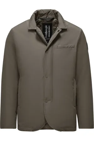 Bomboogie Homme, Vestes, Brun, Taille: M Veste à Col avec Rembourrage Compact