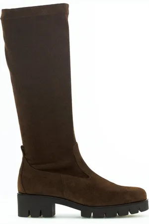 Gabor Femme, Chaussures, Brun, Taille: 42 EU Bottine Sport Cognac en Velours avec Fermeture Éclair