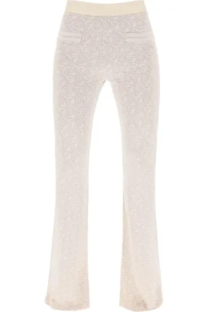Palm Angels Femme, Pantalons, , Taille: 38 FR Pantalon Monogramme en Maille Lurex