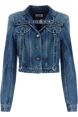 OFF-WHITE Femme, Vestes, Bleu, Taille: 36 FR Blazer en denim