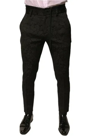 Dolce & Gabbana Homme, Pantalons, Noir, Taille: S Pantalon Skinny Floral
