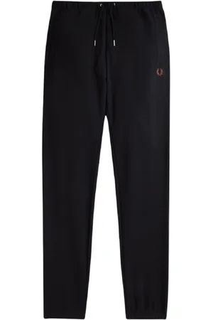 Fred Perry Homme, Pantalons, Noir, Taille: XL Pantalon de survêtement de sport Premium French Terry