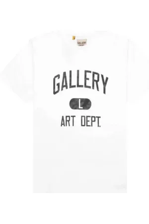 GALLERY DEPT. Homme, Tops, Blanc, Taille: M T-shirt Depot avec graphismes audacieux