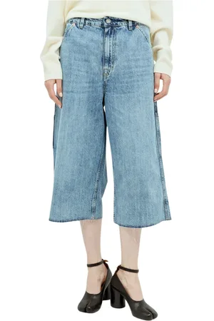 OUR LEGACY Femme, Jeans, Bleu, Taille: 40 FR Jean Délavé Coupe Mi-Mollet