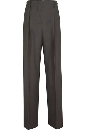 P.A.R.O.S.H. Femme, Pantalons, Brun, Taille: 42 FR Pantalon Large