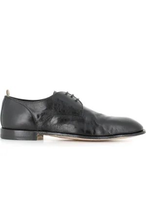 Officine creative Homme, Chaussures, Noir, Taille: 44 EU Derbies Plates en Cuir Noir