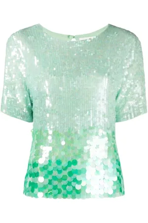 P.A.R.O.S.H. Femme, Blouses et Chemises, Multicolore, Taille: 36 FR Blouse Vert Menthe