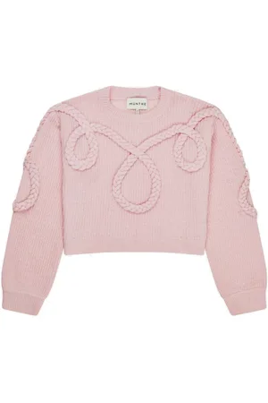 Munthe Femme, Pulls, Rose, Taille: 44 FR Élégant pull en maille d`inspiration Western