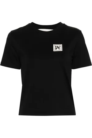 Palm Angels Femme, Tops, Noir, Taille: 38 FR T-shirt White Ski Club