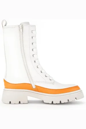 Gabor Femme, Chaussures, Blanc, Taille: 38 EU Bottines Élégantes à Lacets pour Femmes