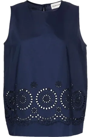 P.A.R.O.S.H. Femme, Blouses et Chemises, Bleu, Taille: 36 FR Blouse Élégante