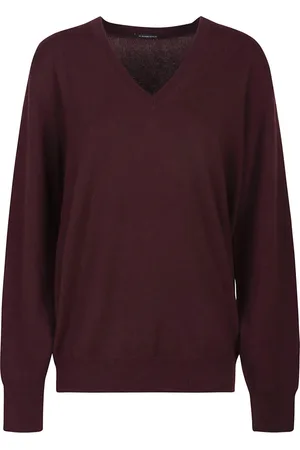 Canessa Femme, Pulls, Violet, Taille: 40 FR Pull col en V de style Cassiopeia