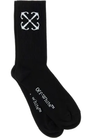 OFF-WHITE Homme, Sous-vêtements, Noir, Taille: M Chaussettes en coton stretch