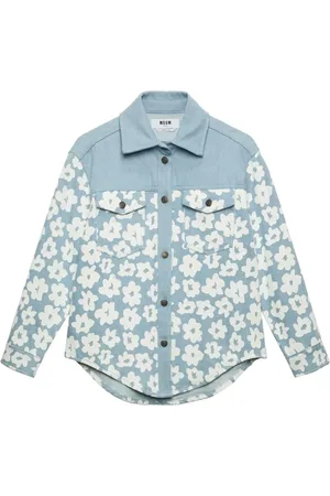 Msgm Femme, Blouses et Chemises, Bleu, Taille: 38 FR Chemise Camicia Élégante