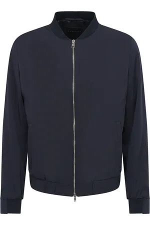 Bugatti Homme, Vestes, Bleu, Taille: L Blouson Sportif avec Col et Fermeture Éclair