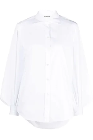 P.A.R.O.S.H. Femme, Blouses et Chemises, Blanc, Taille: 42 FR Chemise à Manches Longues