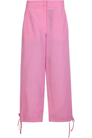 Msgm Femme, Pantalons, Rose, Taille: 38 FR Pantalon Large