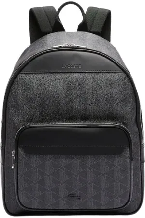 Lacoste Homme, Sacs, Noir, Taille: ONE Size Sac à dos Blend Monogram