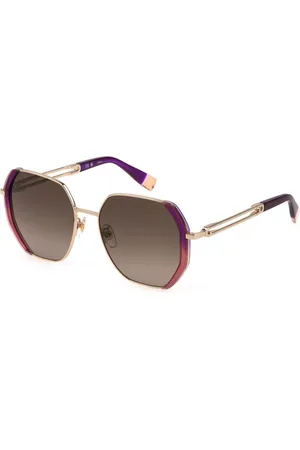 Furla Femme, Accessoires, Multicolore, Taille: ONE Size Lunettes de soleil multicolores en métal