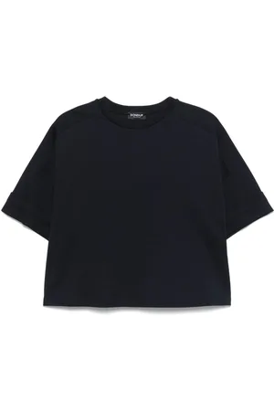 Dondup Femme, Tops, Bleu, Taille: 36 FR T-shirt Col Rond Manches Raglan