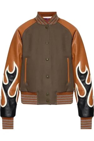 Palm Angels Femme, Vestes, Brun, Taille: 40 FR Bomber Jacket