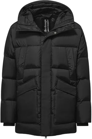 Bomboogie Homme, Vestes, Noir, Taille: S Doudoune Multipoches à Grande Capuche