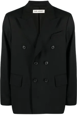 OUR LEGACY Homme, Vestes, Noir, Taille: L Blazer Croisé Déstructuré