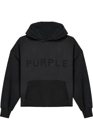 Purple Brand Homme, Sweatshirts et sweats à capuche, Noir, Taille: M Oversized Shadow Symbol Sweat à capuche