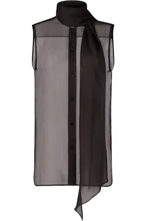 Nina Ricci Femme, Tops, Noir, Taille: 42 FR Chemise à Sans Manches