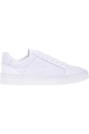 BALDININI Homme, Chaussures, Blanc, Taille: 44 EU tumbled and stamped leather trainer