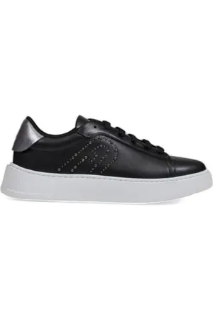 Furla Femme, Chaussures, Noir, Taille: 38 EU Baskets en cuir noir