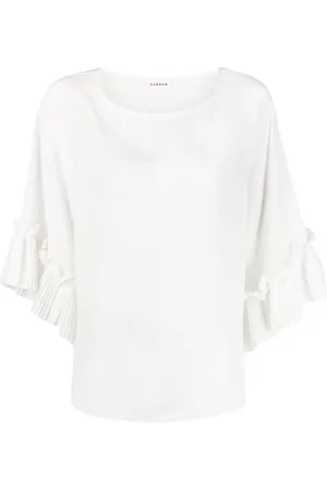P.A.R.O.S.H. Femme, Blouses et Chemises, Blanc, Taille: 42 FR Blouse