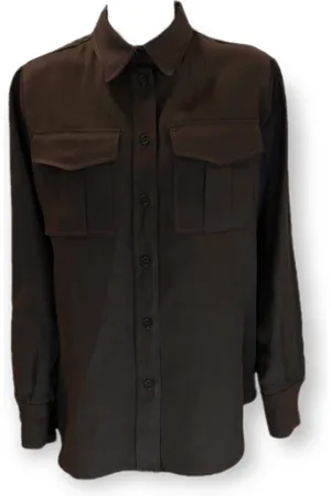 P.A.R.O.S.H. Femme, Blouses et Chemises, Brun, Taille: 38 FR Chemise