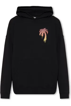 Palm Angels Homme, Sweatshirts et sweats à capuche, Noir, Taille: L Sweat à capuche Imprimé