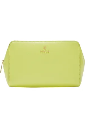 Furla Femme, Sacs, Jaune, Taille: ONE Size Trousse de Toilette Camelia