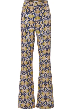 Ganni Femme, Jeans, Multicolore, Taille: W26 Pantalon en Denim Imprimé