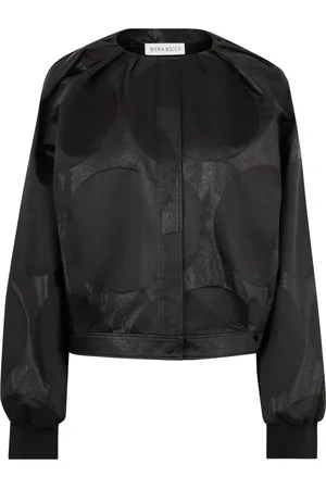 Nina Ricci Femme, Vestes, Noir, Taille: 50 FR Bomber Lurex à Pois
