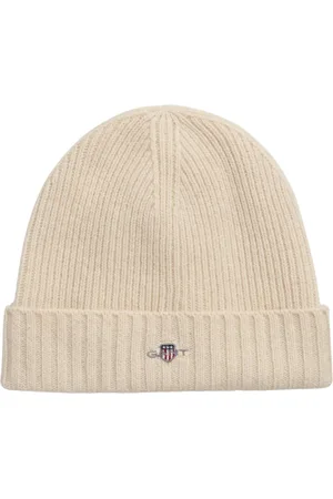 GANT Homme, Accessoires, Blanc, Taille: ONE Size Bonnet côtelé classique en laine