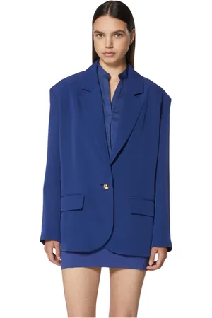 Silvian Heach Femme, Vestes, Bleu, Taille: 36 FR Blazer oversize à un bouton