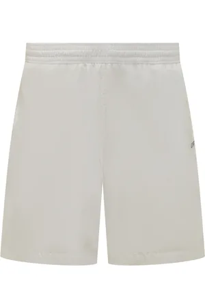 OFF-WHITE Homme, Maillots de bain, Blanc, Taille: L Scribble Swimshorts