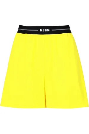 Msgm Femme, Shorts, Jaune, Taille: 38 FR Shorts courts en coton
