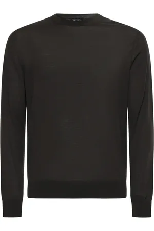 Ermenegildo Zegna Homme, Pulls, Gris, Taille: L Pull en maille à col rond