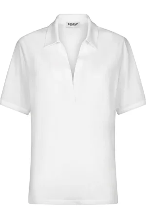 Dondup Femme, Blouses et Chemises, Blanc, Taille: 42 FR Polo Blanc Vêtements pour Femmes