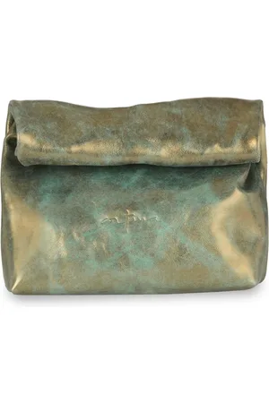 Cortana Femme, Sacs, Multicolore, Taille: ONE Size Delhi S, pochette en cuir bronze turquoise