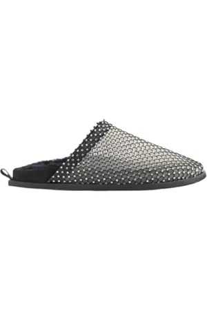 FORTE FORTE Femme, Chaussures, Noir, Taille: 39 EU Mules Plates Noires en Maille et Strass