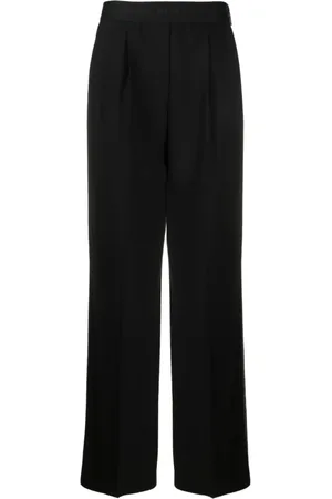 Msgm Femme, Pantalons, Noir, Taille: 38 FR Pantalon en Laine Vierge "Wool Suiting"